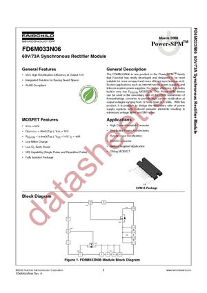 FD6M033N06 datasheet  